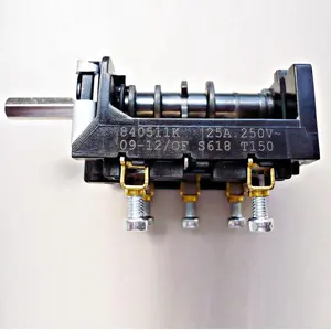 Interruptor giratorio multiposición para horno de alta corriente, para sinopts