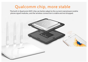 Phoodie Trắng nhà <span class=keywords><strong>Router</strong></span> nhựa không dây 4G Wifi New Pix liên kết 4 ăng-ten bên ngoài 2.4G 300Mbps khe cắm thẻ Sim CPE 905 có dây - Product Image 3