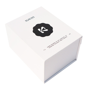 Personalized Logo Rigid Cardboard Book Shape <b>Paper</b> <b>Box</b> Magnet Candle Gift <b>Box</b> - Product Image 5