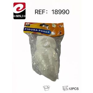 Figura Porex Foam Owl 12Pcs Craft For DIY Projects - Product Image 2