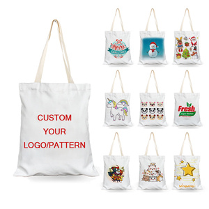 De Color Handmade Recyclable Plain Cotton Canvas Women Shopping Promotional Large Small Tote Bag With Custom Printed Logo