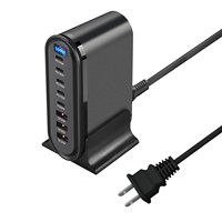 Adaptateur de charge de bureau écologique 600W LED GaN USB C PD3.1 5 ports QC 3.0 SCP, station de charge portable pour joueurs