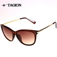 Nouvelle Arrivée de Marque - Lunettes de Soleil Femme Protection UV400, Monture Œil de Chat, Luxe, pour Dames et Filles 7852