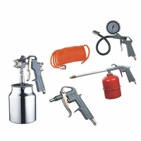 Kit de pistolet de pulvérisation à alimentation par gravité en aluminium 5 pièces, 600cc, pour compresseur d'air, personnalisable OEM, débit de 190 ml/min, pression de 3,5-5,0 bars