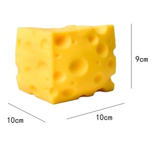 Jouet anti-stress en forme de fromage à remontée lente, jouet sensoriel pour l'ADHD, jouet alimentaire pour soulager le stress - Product Image 5