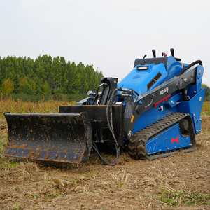 Mini-chargeuse compacte sur pneus avec moteur EPA CE Euro V, rétrocaveuse, chargeuse frontale compacte, petite chargeuse compacte pour usage agricole avec godet - Product Image 4