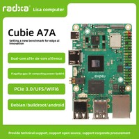 Carte de développement Risah Radxa Cubie A7A Allwinner Octa-Core SOC avec accélération IA 3TOPS, calcul en périphérie RISC-V, PCIe 3.0