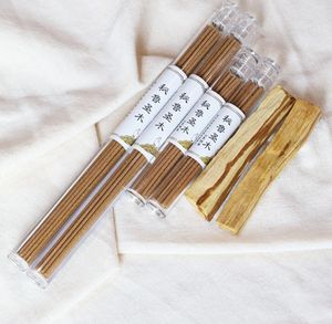 Encens en bois péruvien de 10.5cm purifie les odeurs Encens en bâton de cèdre de ménage <span class=keywords><strong>sauge</strong></span> <span class=keywords><strong>blanche</strong></span> de Californie avec boîte en tube acrylique - Product Image 6