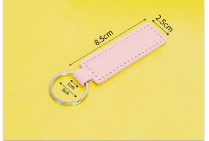 Customized PU <b>Leather</b> <b>Keychain</b> Knitting Car Holder <b>Keychain</b> Pendant Accessories Wholesale Print Logo - Product Image 6