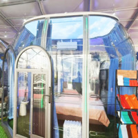 Serre extérieure en polycarbonate circulaire et transparente-idéale pour le jardin