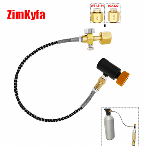 อะแดปเตอร์เติมถัง CO2 ขนาด 50 ซม. พร้อมข้อต่อ W21.8-14/CGA320 สำหรับโซดาคลับ/โซดาคลู-ใช้ในครัวเรือน ใช้แก๊ส - Product Image 1