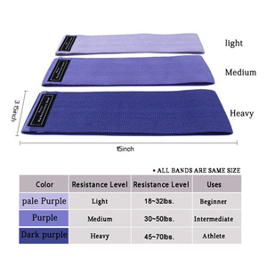 3 Different Resistance Levels Low Moq Hip <b>Bands</b> <b>Workout</b> and Sports Fitness <b>Bands</b> Stretch Resistance Loops With Adjustable Buckle - Product Image 2