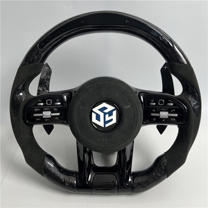 เหมาะสำหรับรถเบนซ์ C CLA W204 C63 W212 W218 W207 W172 SLK W217 W205 G65 X190 <span class=keywords><strong>GTS</strong></span> A45 W213 GLA glb พวงมาลัยคาร์บอนไฟเบอร์ - Product Image 6