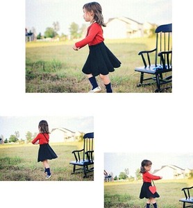 Conjunto de Ropa Infantil al por Mayor, Camiseta Casual de Manga Larga con Vestido Tipo Frock para Niñas Pequeñas, de Fábrica China - Product Image 6