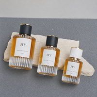 Flacon de parfum en verre unique et luxueux, 30 ml, 50 ml, 100 ml, flacon de parfum vide rechargeable avec boîte cadeau