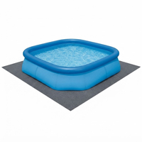 Tapis de sol non tissé pour piscine, installation facile, sous-couche pour piscines hors sol gonflables DIY