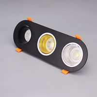 Keou Réglable 5W 7W LED Spot Luminaires Gu10 Mr16 LED Module Installation Plafond 3000K Couleur Salon Chambre à coucher