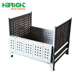 Space Saving <b>Plastic</b> Folding Logistics <b>Crate</b> Durable Multi-functional Storage Box with Integrated Lid and Side Opening - Product Image 4