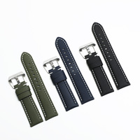 Bracelet de montre de sport en nylon doux et respirant avec boucle à ardillon universelle 20 mm/22 mm/24 mm/26 mm