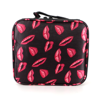 Trousse de maquillage professionnelle 2 couches personnalisée durable Mallette de rangement de voyage Diviseurs rembourrés en éponge Sac à cosmétiques en EVA