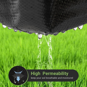 Stabilization UV Fabric Weed <b>Mat</b> <b>Roll</b> Agricultural Ground Cover Plant Nursery Weed Control Membrane Black PP Woven Weed - Product Image 4