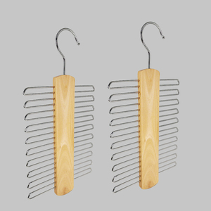 Bán buôn mua đa chức năng tiết kiệm không gian bằng gỗ Tie <span class=keywords><strong>Hanger</strong></span> cho lưu trữ của men's thắt lưng và các mối quan hệ - Product Image 1