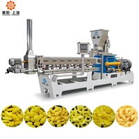 Équipement automatique pour la fabrication de boulettes de maïs bouffées extrudé snack machine