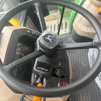 Tracteur agricole vert 6E1204 à 4 roues motrices, 120 chevaux, moteur diesel 4 cylindres, haute puissance, presque neuf