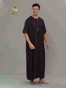 HARAMAIN New Muslim Moroccan Men's Traditional Casual Dress with Seamless Design Lightweight & Quick Dry - Product Image 3