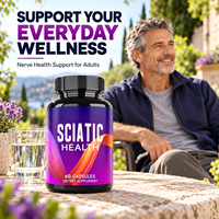 Capsules de soutien pour la santé du nerf sciatique avec acide alpha-lipoïque, complément alimentaire pour adultes, 60 capsules