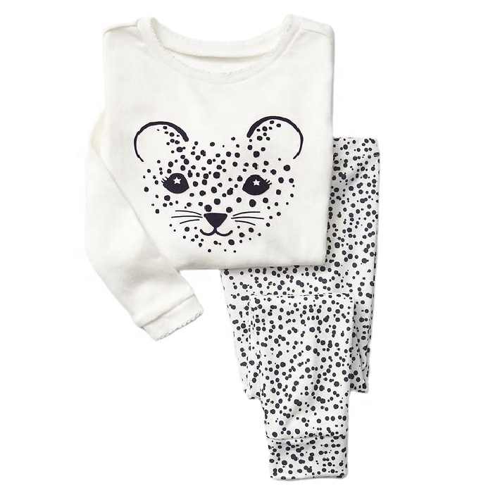 Animal print kids pajama set Children sleepwear loungewear Toddler Boys