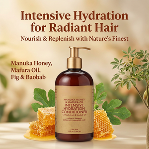 Crema Acondicionadora Hidratante para Cabello Rizado Africano, Sin Sulfatos, con Sulfato de Granada Orgánico, Miel de Manuka y Aceite de Mafura, 2 en 1, Marca Privada - Product Image 6