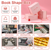 Emballage personnalisé pour cadeaux, boîte à macarons rose de luxe, emballage recyclable pour desserts
