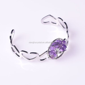 Bracelet en améthyste pour femme, <span class=keywords><strong>arbre</strong></span> <span class=keywords><strong>de</strong></span> <span class=keywords><strong>vie</strong></span>, chakra, <span class=keywords><strong>arbre</strong></span> <span class=keywords><strong>de</strong></span> sagesse, <span class=keywords><strong>pierre</strong></span> <span class=keywords><strong>naturelle</strong></span>, pour le Feng Shui - Product Image 4