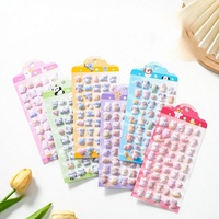 Autocollants 3D Kawaii en relief doux et moelleux, autocollants animaux en peluche pour journalisation, agenda et projets de bricolage pour enfants