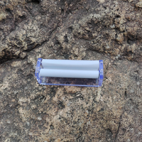 Accessoire pour papier à rouler, taille réglable manuelle 70 mm, rouleuse transparente en plastique, rouleuse à tabac, machine à rouler des cigarettes