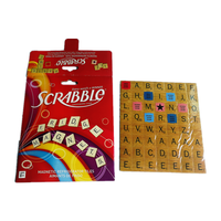 Aimant de réfrigérateur éducatif personnalisé, jeu de Scrabble avec lettres magnétiques et sac en papier - Autocollants magnétiques portables