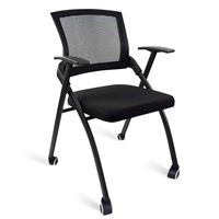 Chaise de formation avec accoudoir pliant réglable en plastique moderne pour salle de conférence Utilisation scolaire pour l'étude Utilisation de la tablette d'écriture