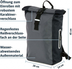 Mochila Impermeable Multifuncional de PVC de 20L con Cierre Enrollable, Bolsa Deportiva para Senderismo, Actividades al Aire Libre, Rafting, Navegación Fluvial, Bolsa Seca Resistente - Product Image 2