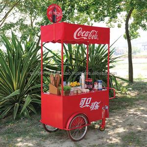 Market Metal Stall Stainless Steel Stand Foldable Food Cart Movable <b>Trolley</b> Outdoor Display Booth Snack Pushcart Pizza Kiosk - Product Image 5