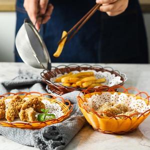 Cesto in Rattan Sintetico Impermeabile, Cesto Intrecciato per Conservazione di Frutta e Verdura, Organizzazione Cucina, Facile da Pulire - Product Image 6