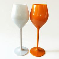 Verres à vin champagne en plastique réutilisables incassables de conception libre pour la fête