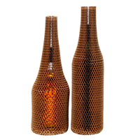 Manchon en papier alvéolé pour protection d'angle en bois, emballage de protection pour bouteille d'eau en verre, housse de protection pour emballage de bouteille en verre