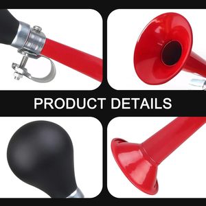 Bocina de Aire Retro de Metal para Bicicleta de 7 Pulgadas con Bombilla de Silicona Impermeable Compatible con Manillares de 0.9 Pulgadas para Bicicletas de Montaña y Carretera - Product Image 4