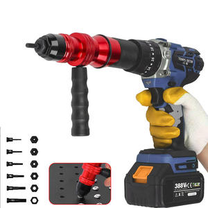 KHC Industrial Grade Aluminum <b>Nut</b> Gun with M3-M10 Conversion Heads and Hex Wrench Set 3-Year Warranty - Product Image 2