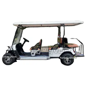 Atacado veículo utilitário elétrico clube carro 6 seater golf buggy luxo elétrico Commercial Golf Cart