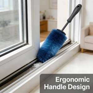 Nuova Spazzola per Pulizia Dettagliata di Ruote e Pneumatici con Filo in PP Rivestito in Acciaio e Manico in Plastica per Bagno e Lavaggio Auto - Product Image 3