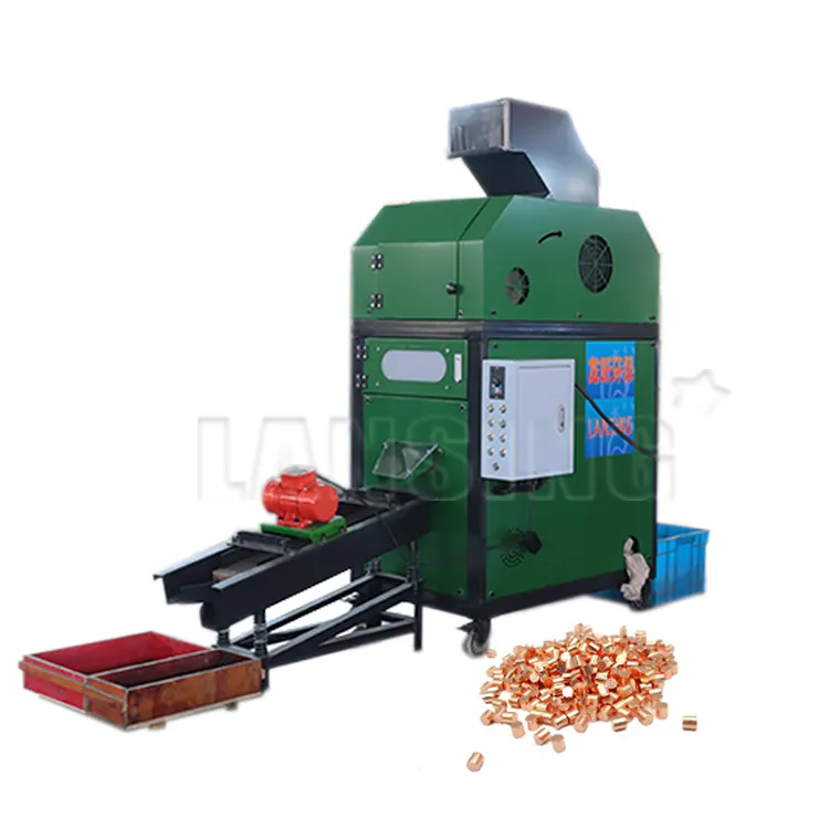 Lansing 80kg/h Automatic Small Scrap Metal Shredders Copper Wire Granulator Machine Mini Waste Cable Separator Crusher Recycling