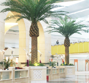 Cây cọ giả ngoài trời, cây cỏ nhựa lớn trang trí cho công viên giải trí, bể cá, ứng dụng trong nhà - Product Image 5