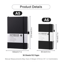Carnet personnalisé avec couverture en cuir PU souple, format A5 A6, reliure à fil, carnet de bureau, journal scolaire, agenda